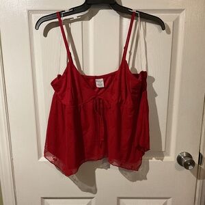 NWT No Boundaries Red Shark Bite Cami